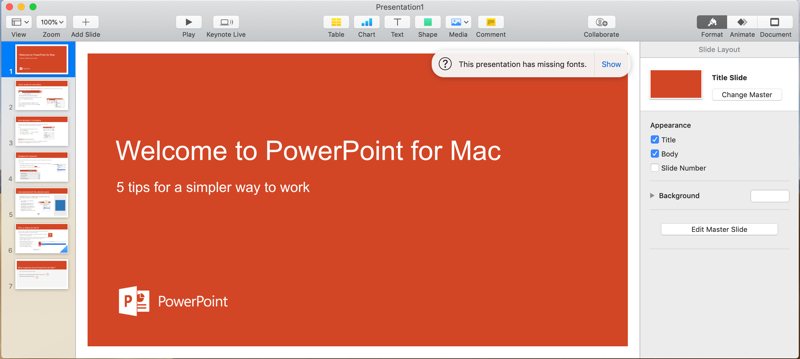 powerpoint for a mac